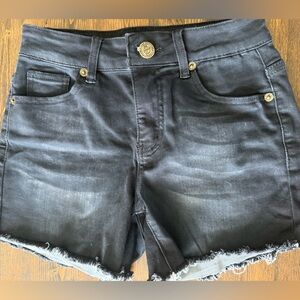 Born Primitive Liberty Black Denim Cutoff Shorts Jorts small